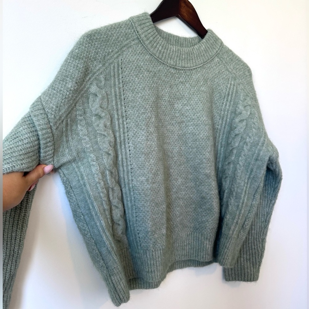 Madewell Havener Cable Stitch Crewneck Sweater - Size S - Picture 10 of 15